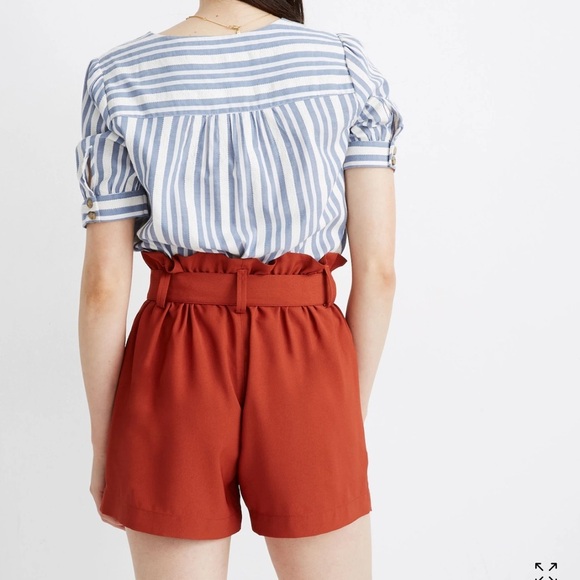 Madewell Drapey Paperbag‎ Shorts 14 - Picture 2 of 8